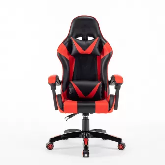 Faux Leather Gaming Chair, Wood Frame Leather Gaming Chair